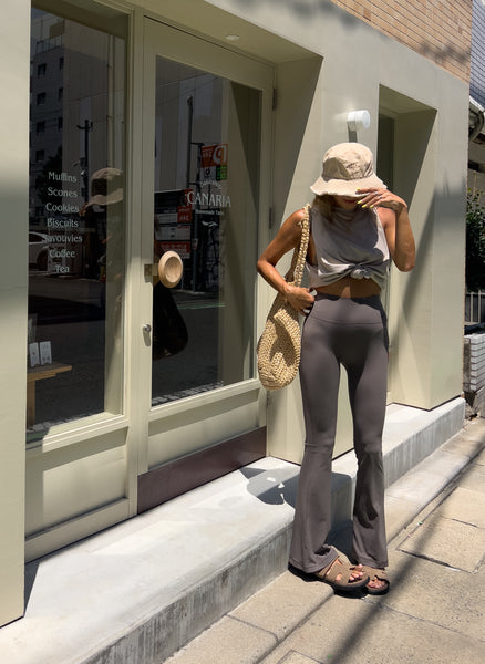 high waist flare leggings【♡】