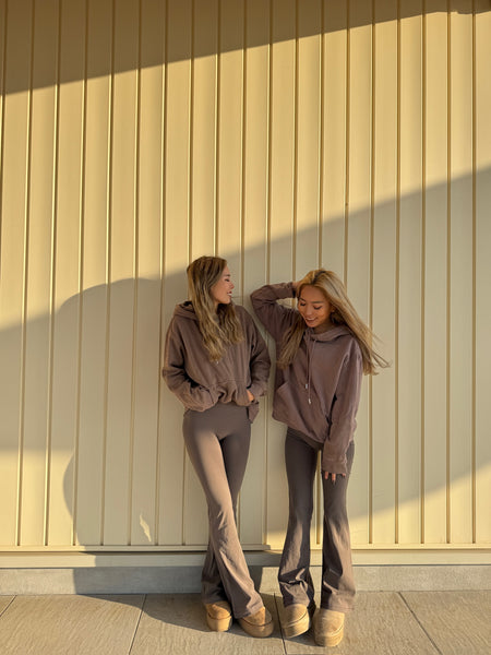 high waist flare leggings【♡&LOGO】