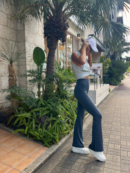 high waist flare leggings【♡】