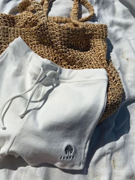COTTON RIB SHORTS