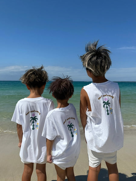 organic TERRA KIDS tee/ tank【surf and vacay】