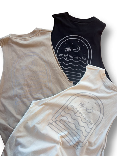organic TERRA tee/ tank【tropical night】