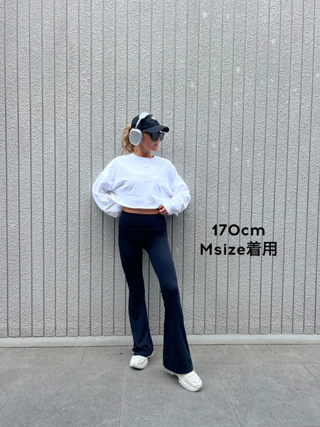 Flare leggings【LOGO】