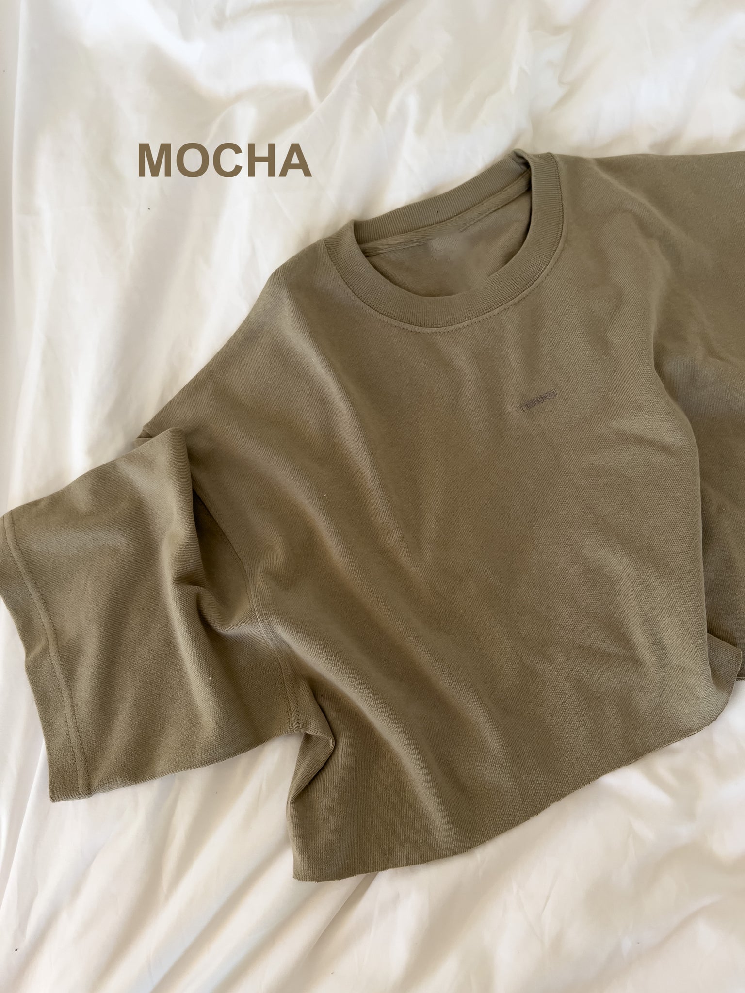 OVERSIZED CROPPED TEE【4colors】