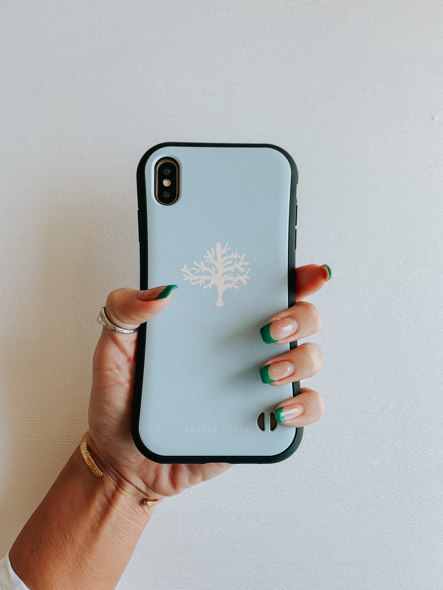 耐衝撃カスタムグリップ ケース【OCEAN -CORAL-】