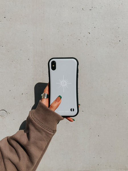 耐衝撃カスタムグリップケース【STONE -sparkle moon-】