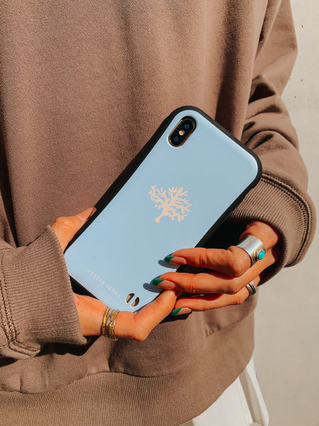 耐衝撃カスタムグリップ ケース【OCEAN -CORAL-】